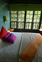 Tree house interior, eco tourism resort