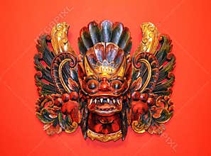 Indonesian wooden mask