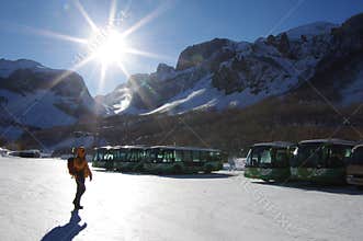 Baekdu Mountain(Changbai Mountain) in winter,China