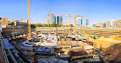 Construction Site Cranes