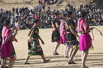 Cuzco Peru The Inti Raymi is a traditional religious ceremony of the Inca Empire in honor of the god