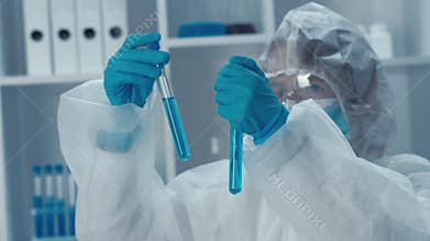 Highlights heroism doctors and scientists fighting viruses and developing medicines. Portrait Of Courageous Female