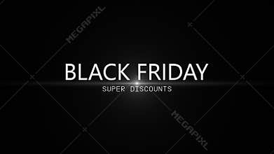 Alpha channel is included. Black Friday. Super discount (dumping, percentages, purchases, sale). Art intro
