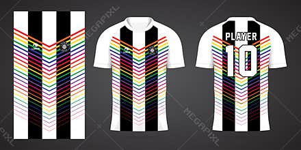 colorful jersey sport design template