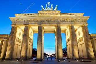 The Brandenburger Tor at sunset