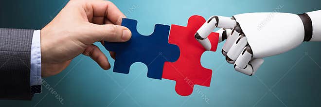 Jigsaw Puzzle AI Robot Pieces