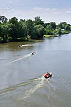 BOATS ON THE RIVER