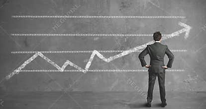 Businessman and company trend