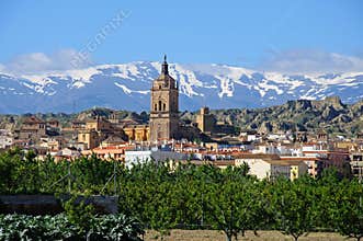 View of town, Guadix, Spain.