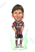 Messi Caricature