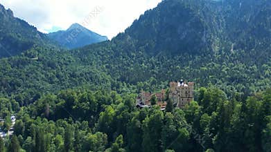 Famous hohenschwangau Castle in Bavaria Germany
