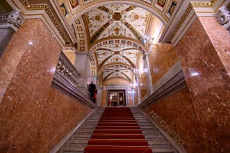 The Hungarian Royal State Opera House in Budapest, Hungary