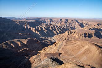 Fishriver Canyon in Namibia. View point near Hobas.