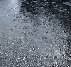 Rain on a street