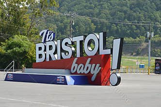 Bristol Motor Speedway North Entrance Sign in Tennessee