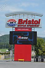 Bristol Motor Speedway North Entrance Sign in Tennessee