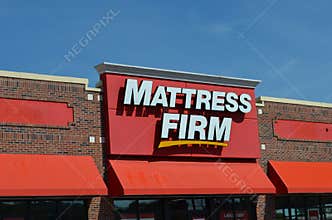 Mattress Firm Storefront on a Clear Day