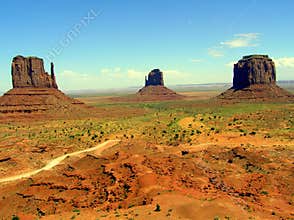 The buttes in Monument Valley, Arizona, USA