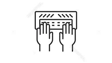 Braille keyboard icon animation