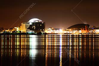Cardiff Bay at night