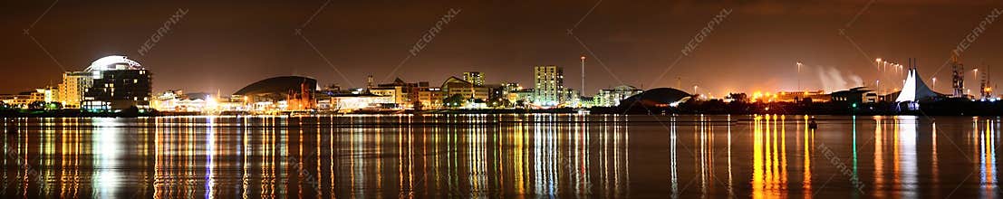 Cardiff Bay at night