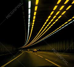 Cars in tunnel