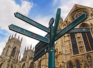 York sign post