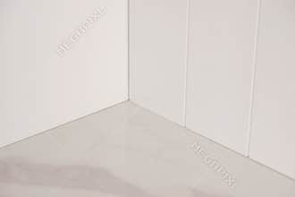 White wall room corner paper box model cutting artwork