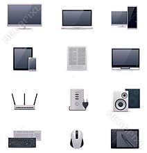 Vector computer icon set