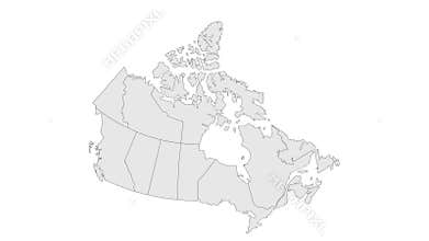 Location British Columbia on map Canada. 3d British Columbia flag map marker location pin.