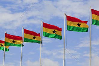 Ghana flags