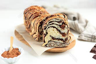 Swirl Brioche Chocolate Babka, Povitica Jewish and Chrismast Bread
