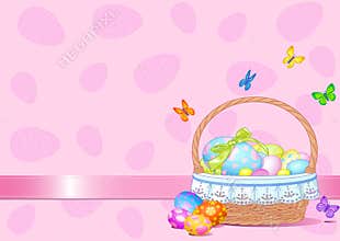 Easter Basket Background