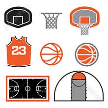 Basketball Elements illustration