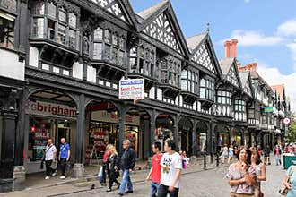 Tudor building in Northgate Street. Chester. England