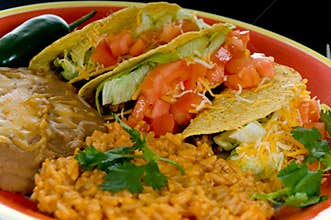 Mexican food plate