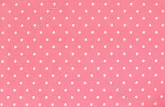 Pink polka dot fabric