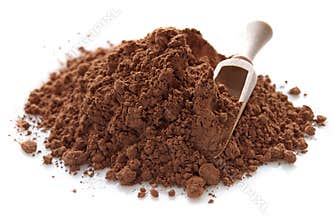 Heap of cocoa powder