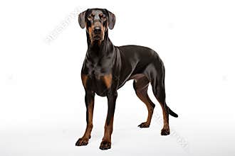 Doberman Guard dog clipart