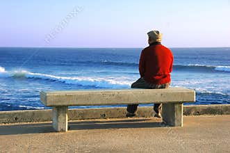 Old Man sitting on the bench