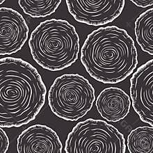 Vector Seamless Pattern with Tree Rings, Saw Cut Tree Trunk, Wood Log, Cross. Pine, Oak Slices, Lumber. Cut Timber