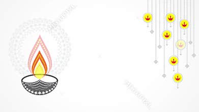 Animation made for celebrate Diwali with Diya