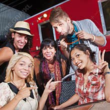 Cute Group at Food Truck