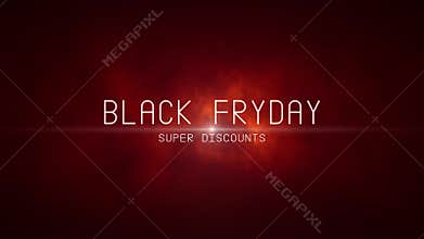 Black Friday. Big discounts (dumping, percentages, purchases, sale). Artistic intro.