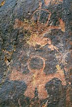 Aboriginal Petroglyphs argentina human carving