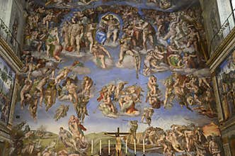 Michelangelos Last Judgement rare photo