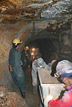 Miners working