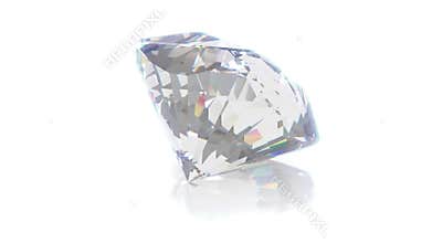 diamond rotating 360 degrees, cyclic animation