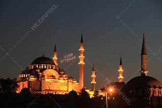 Suleymaniye Mosque in Ramadan