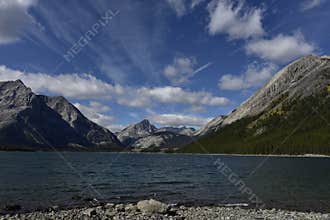Upper Kananaskis Lake, Kananaskis Country in Alberta, West-Canada.
